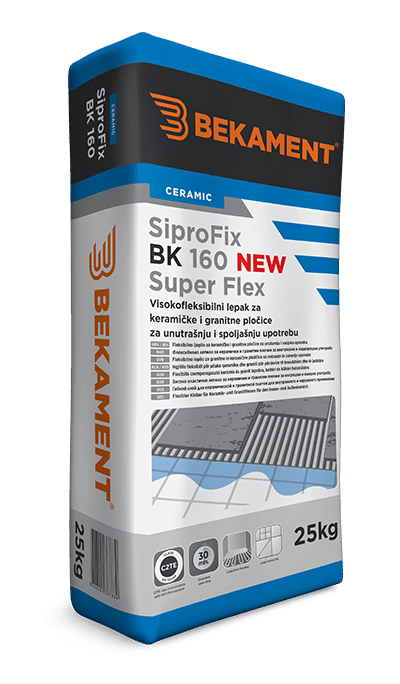 BEKAMENT BK- SIPROFIX 160 FLEXIBILNO LJEPILO C2TE 25KG
